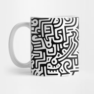 Pop Art Abstract (Haring Inspired) Mug